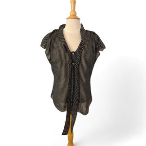 Women's Unbranded Blouse Size Unspecified Black and White